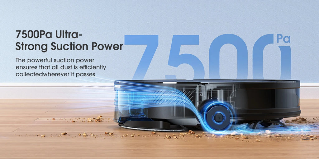 Lubluelu B40 Robot Vacuum & Mop | 7500Pa Suction, Smart Mapping, App Control