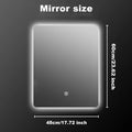 Wall-Mounted LED Bathroom Mirror – IP54 Waterproof, Touch Switch & Dimmable | 3 Sizes