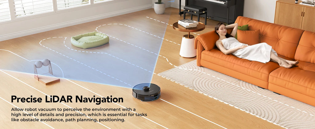 3-in-1 Robot Vacuum, Mop & Sweep – LiDAR Navigation, 5500Pa Suction, App & Alexa Control