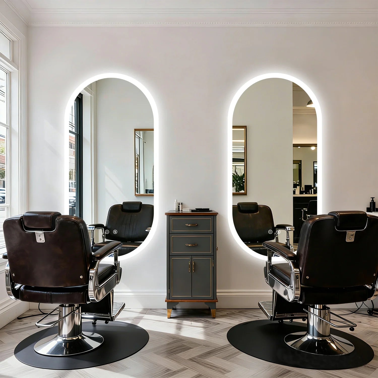 Oval LED Bathroom Mirror – Backlit, Anti-Fog & Touch Sensor | 3 Sizes