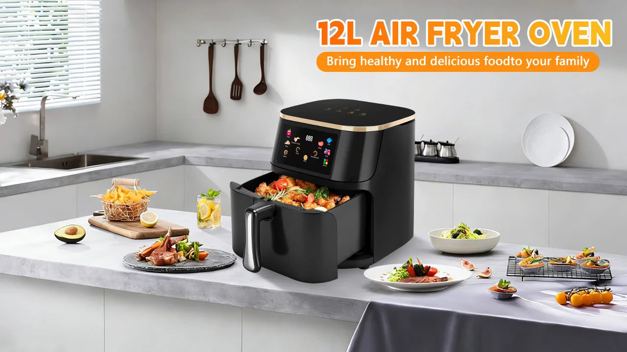 Superlex 12L Family Air Fryer Oven | 2400W Digital Display & Rapid Hot Air