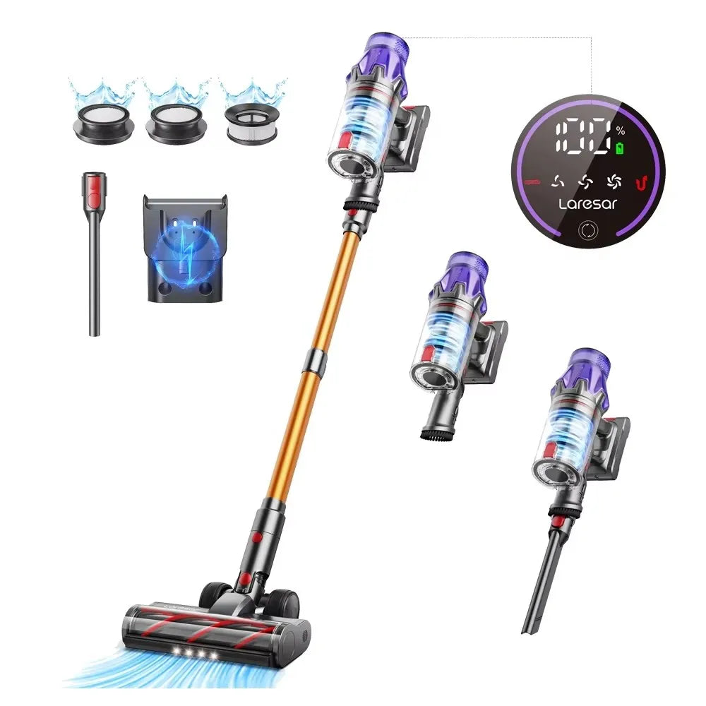 Laresar V7 Cordless Vacuum Cleaner with Removable Battery