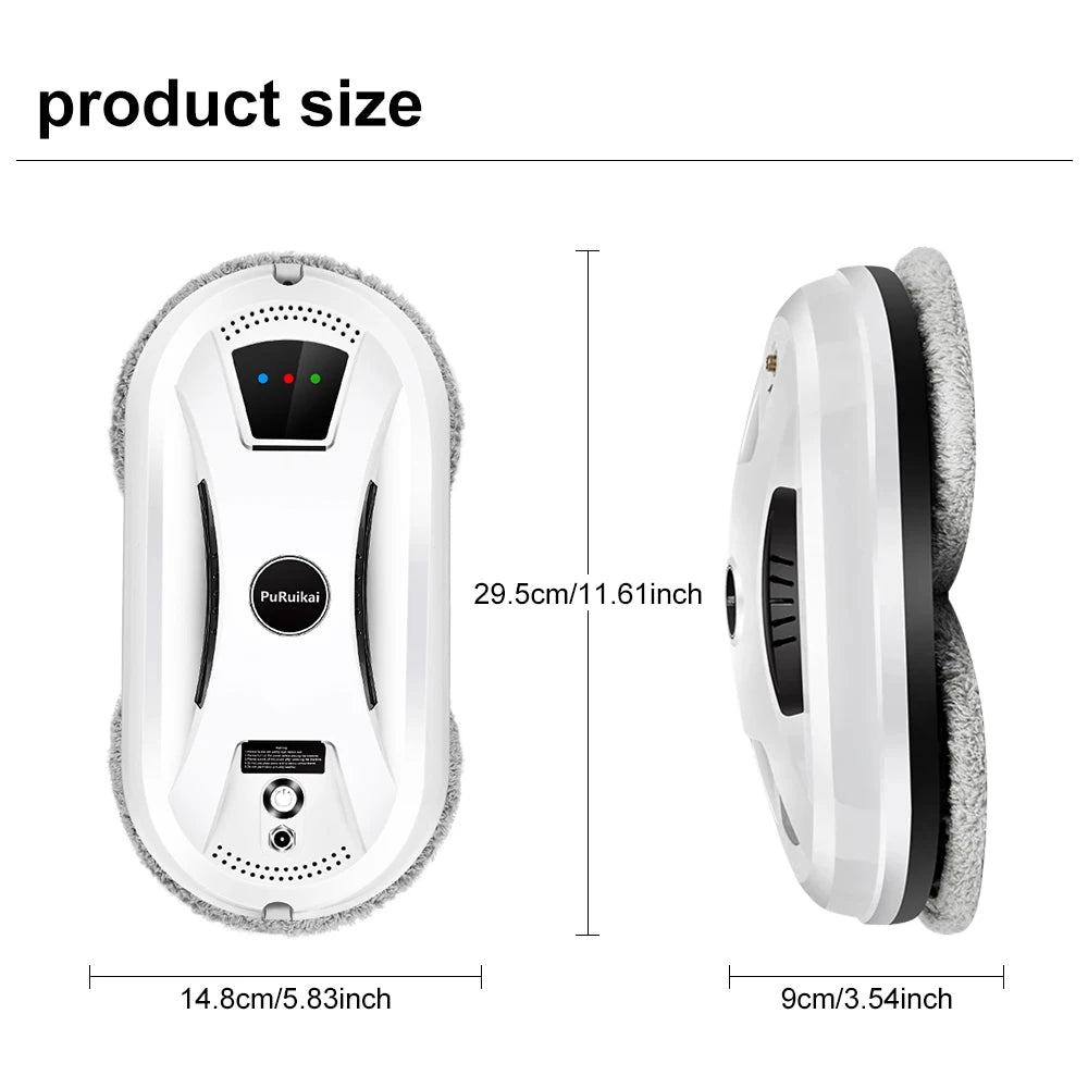 PuRuiKai PRK-N361 Window Cleaning Robot | 5600Pa Suction & Remote Control