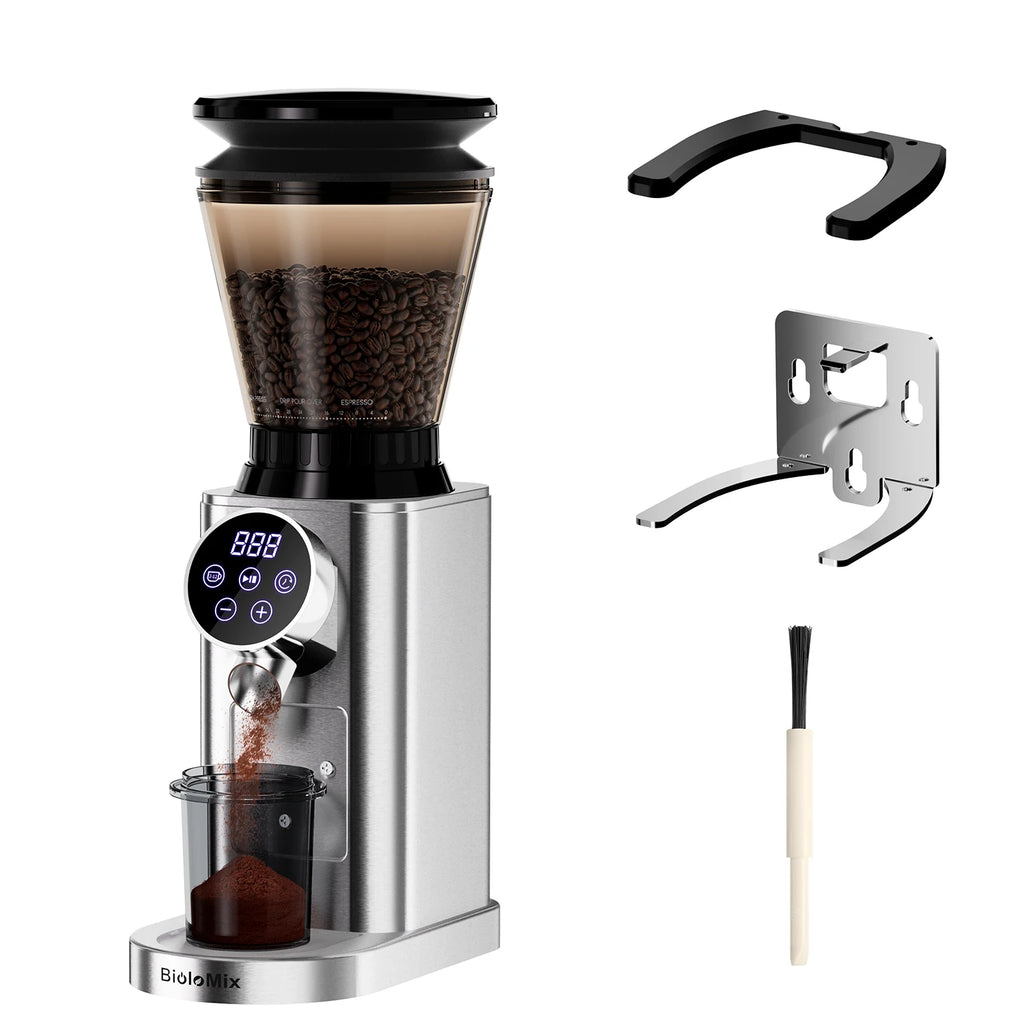 Electric Conical Burr Coffee Grinder – 48 Grind Settings, Anti-Static & Espresso Ready