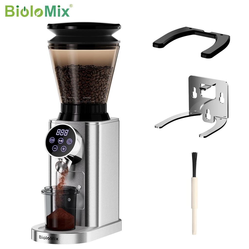 Electric Conical Burr Coffee Grinder – 48 Grind Settings, Anti-Static & Espresso Ready
