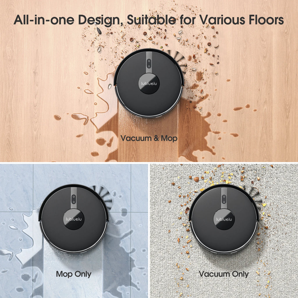 Lubluelu B40 Robot Vacuum & Mop | 7500Pa Suction, Smart Mapping, App Control