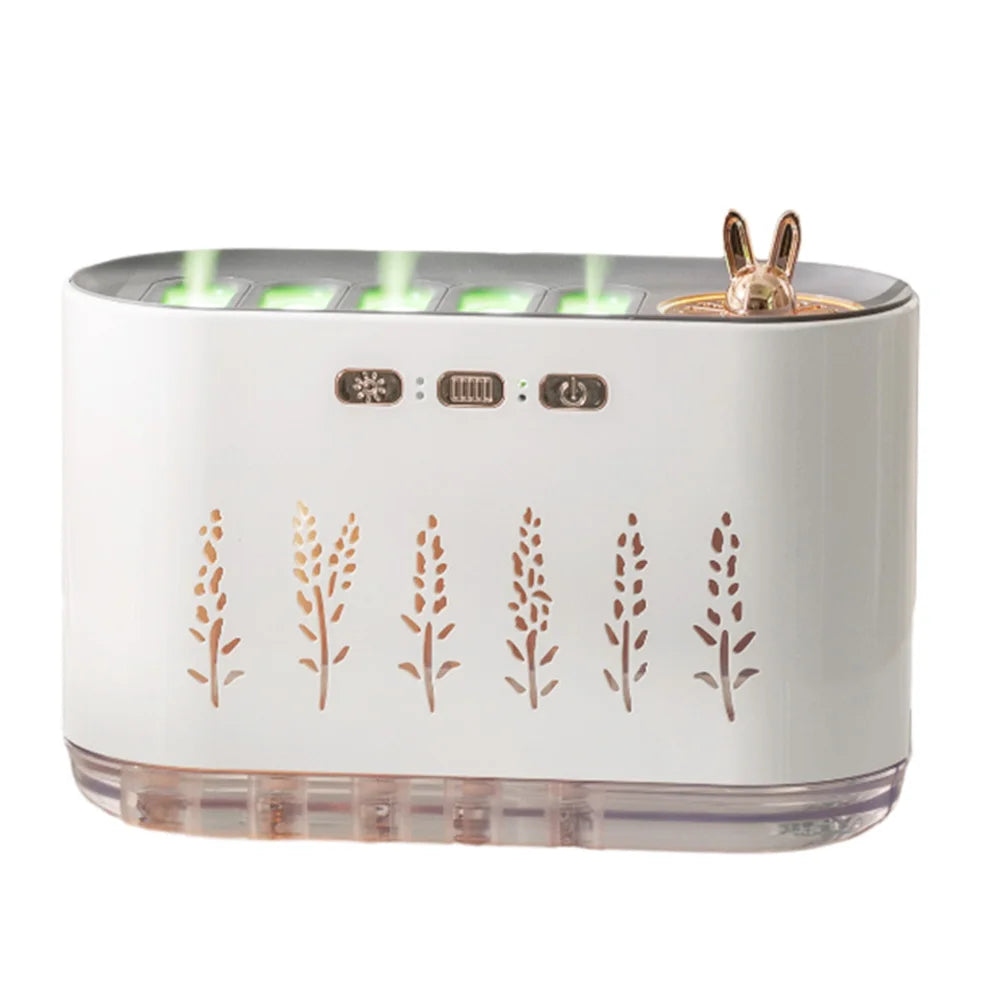 7 Colours LED Music Sync Air Humidifier & Aroma Diffuser with 5 Nozzle Spray