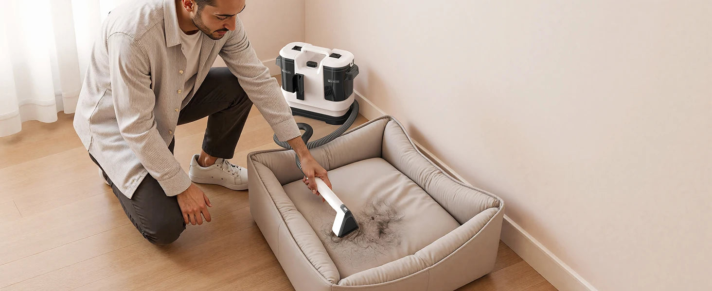 Powerful Carpet & Upholstery Cleaner – 13.5kPa Suction, 1.75L Dual Tank | V5 & V6