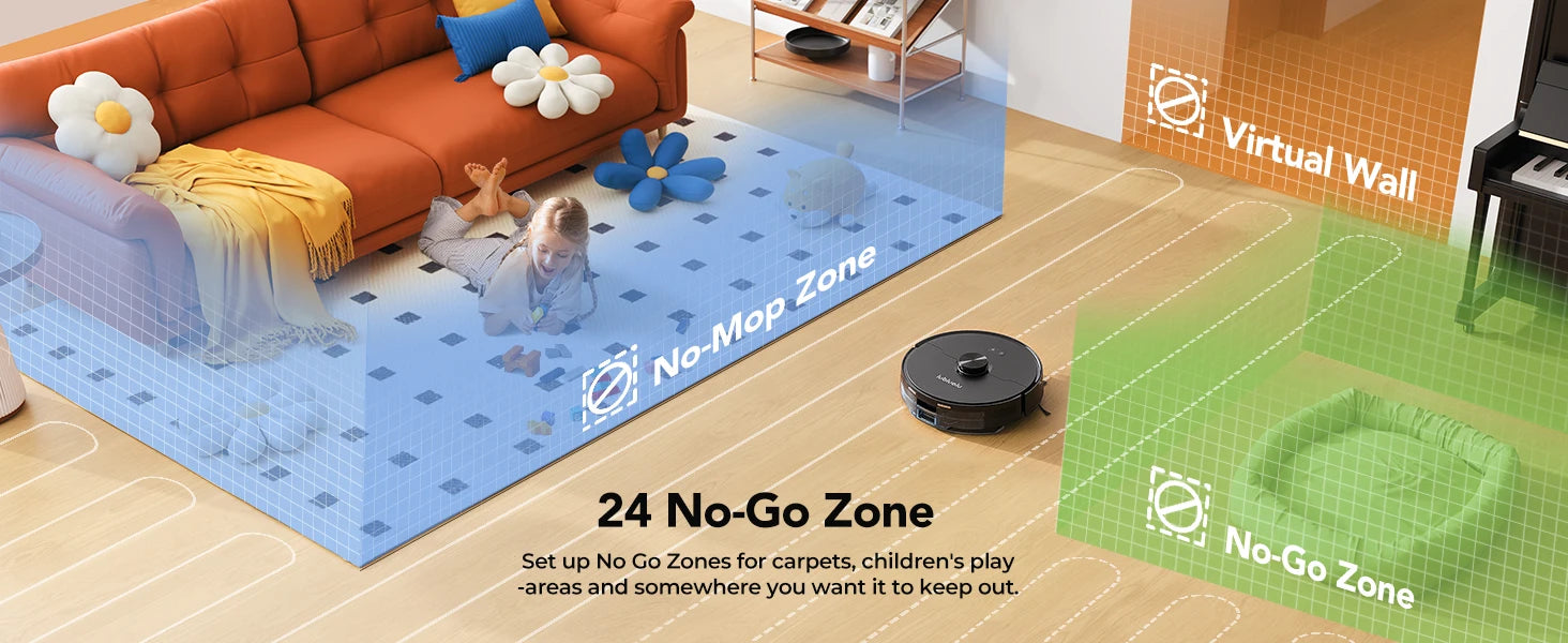 3-in-1 Robot Vacuum, Mop & Sweep – LiDAR Navigation, 5500Pa Suction, App & Alexa Control