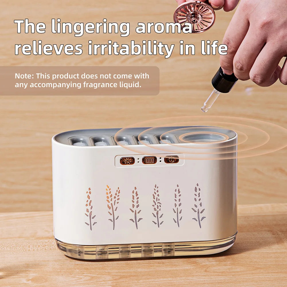 7 Colours LED Music Sync Air Humidifier & Aroma Diffuser with 5 Nozzle Spray