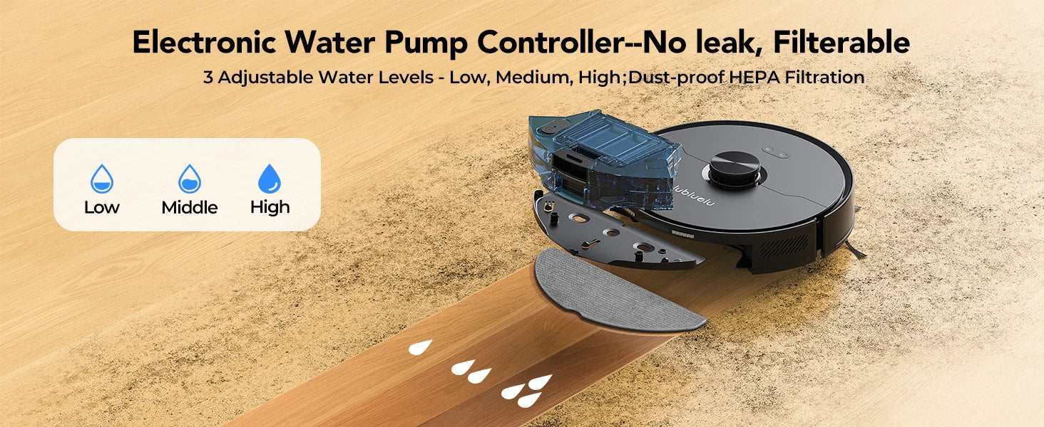 3-in-1 Robot Vacuum, Mop & Sweep – LiDAR Navigation, 5500Pa Suction, App & Alexa Control