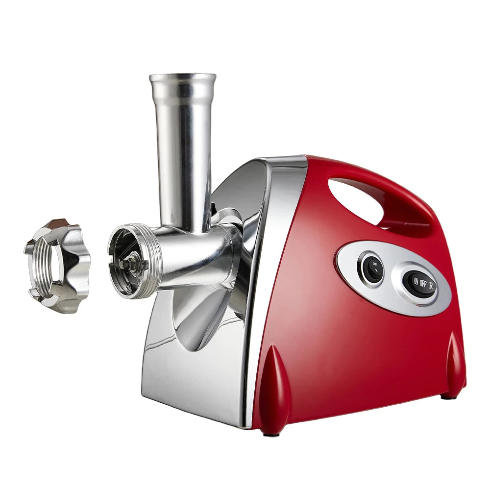 Electric Meat Grinder 2800W, 1–1.5kg/min, Stainless Steel Blade & 3 Grinding Plates, with Sausage Stuffer