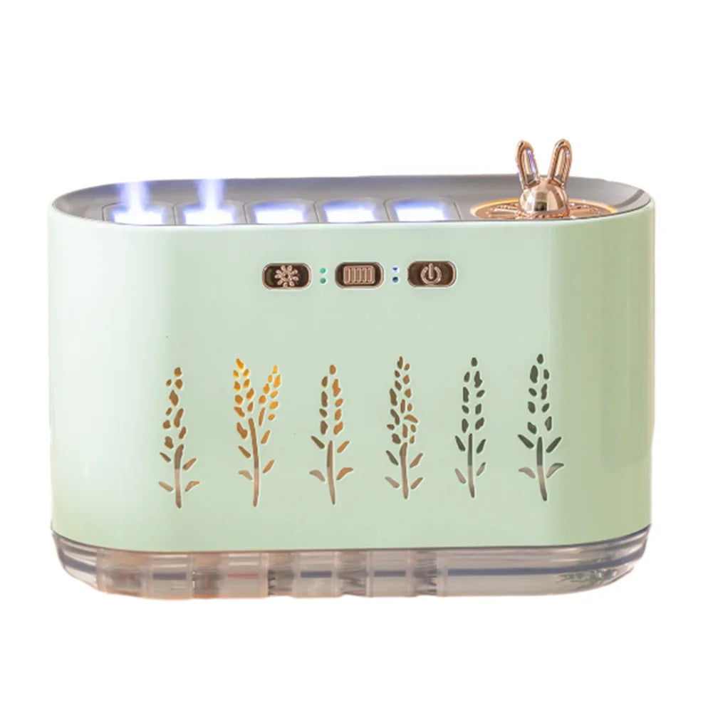 7 Colours LED Music Sync Air Humidifier & Aroma Diffuser with 5 Nozzle Spray