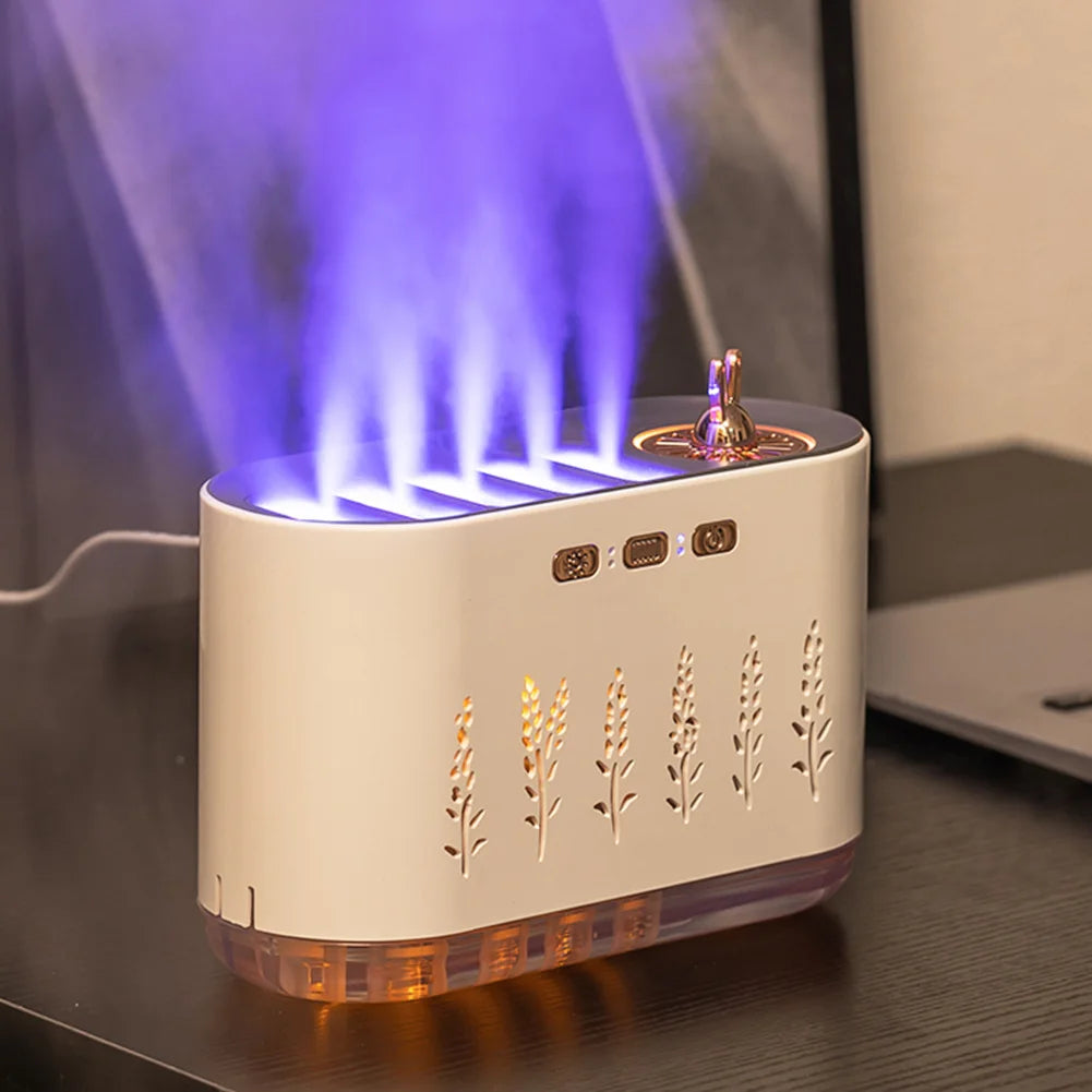 7 Colours LED Music Sync Air Humidifier & Aroma Diffuser with 5 Nozzle Spray