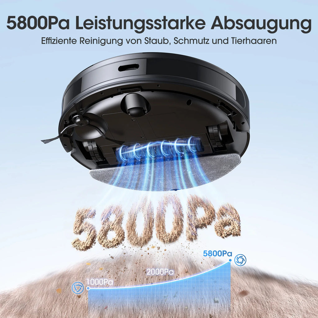 Lubluelu B40 Robot Vacuum & Mop | 7500Pa Suction, Smart Mapping, App Control