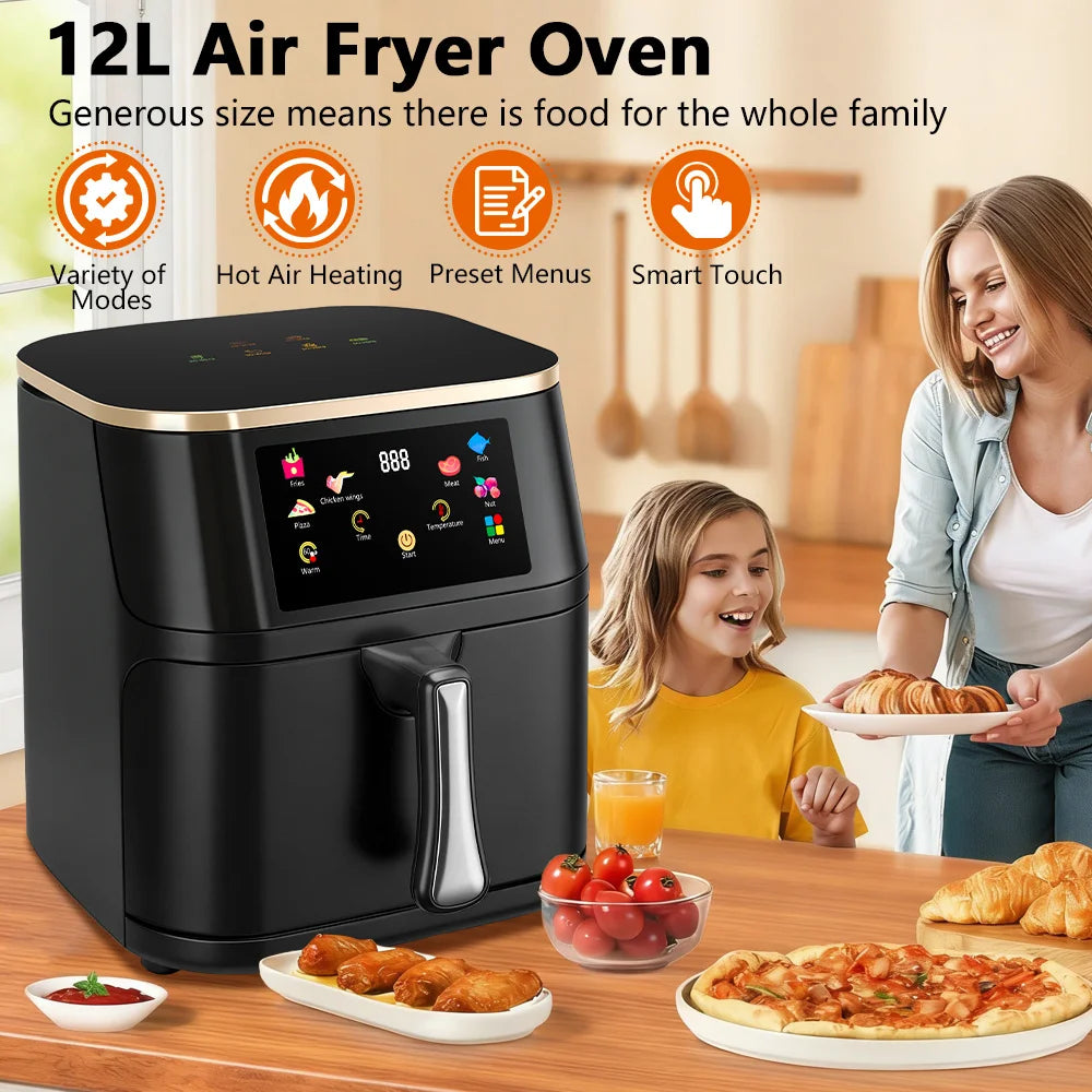Superlex 12L Family Air Fryer Oven | 2400W Digital Display & Rapid Hot Air