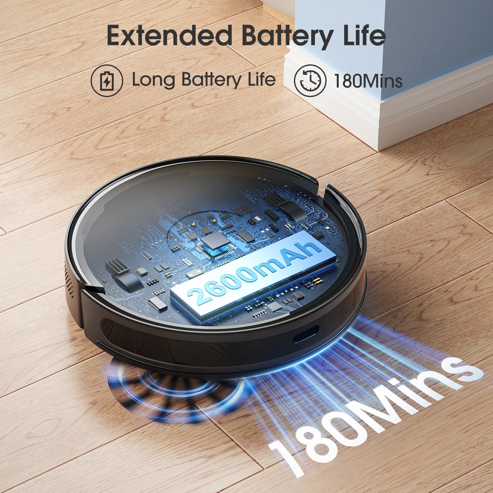 Lubluelu B40 Robot Vacuum & Mop | 7500Pa Suction, Smart Mapping, App Control