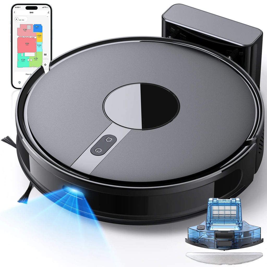 Lubluelu B40 Robot Vacuum & Mop | 7500Pa Suction, Smart Mapping, App Control