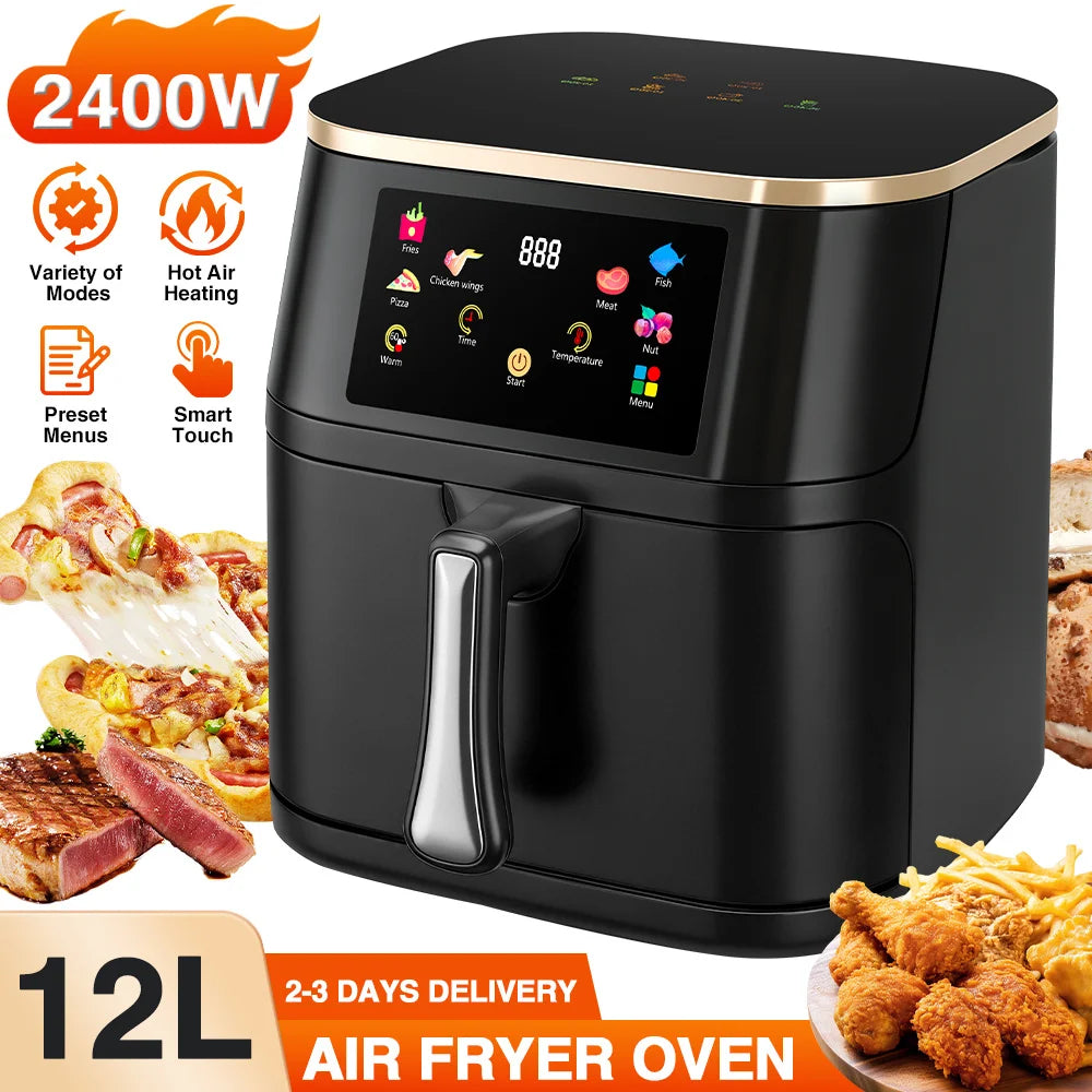 Superlex 12L Family Air Fryer Oven | 2400W Digital Display & Rapid Hot Air