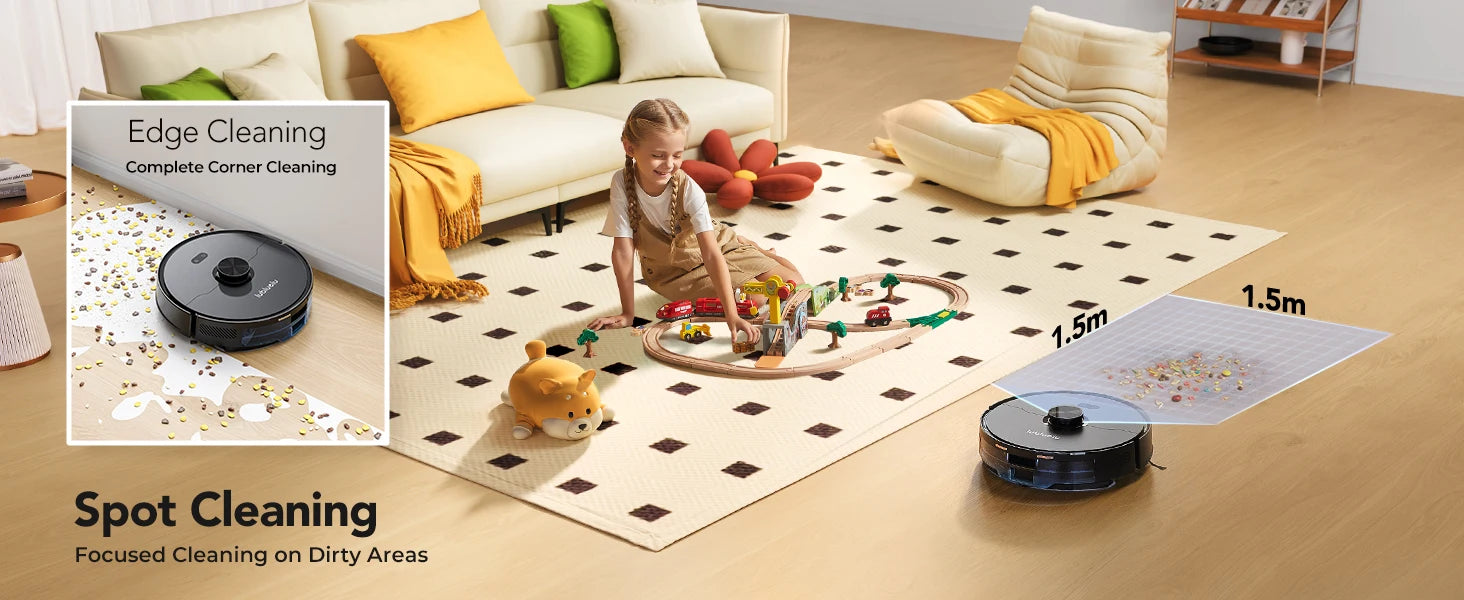 3-in-1 Robot Vacuum, Mop & Sweep – LiDAR Navigation, 5500Pa Suction, App & Alexa Control