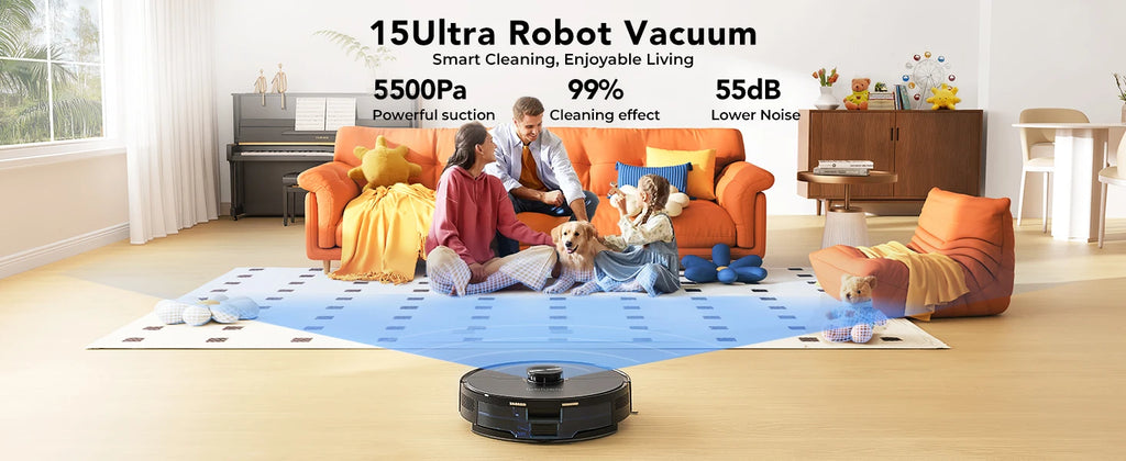3-in-1 Robot Vacuum, Mop & Sweep – LiDAR Navigation, 5500Pa Suction, App & Alexa Control