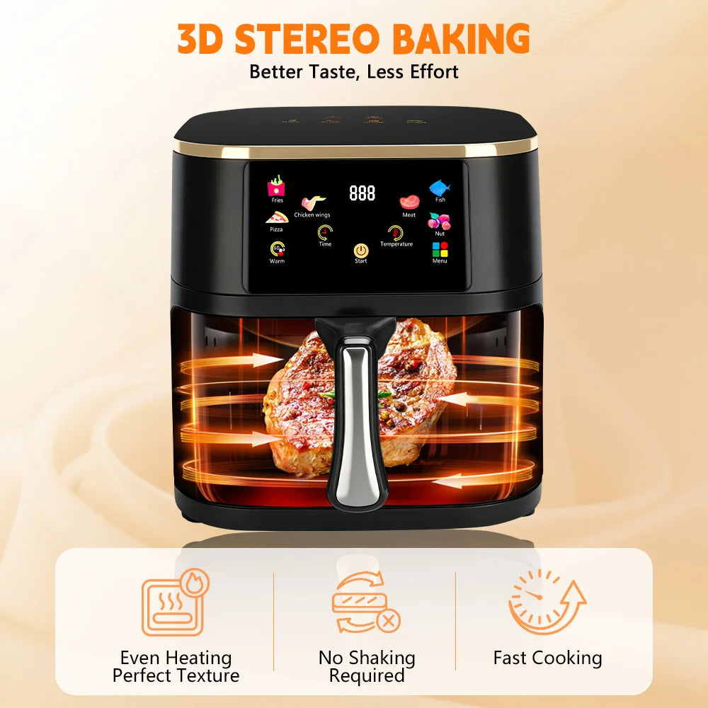 Superlex 12L Family Air Fryer Oven | 2400W Digital Display & Rapid Hot Air
