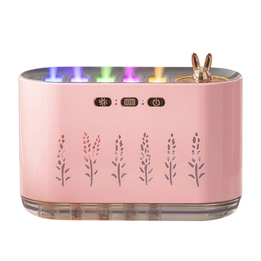 7 Colours LED Music Sync Air Humidifier & Aroma Diffuser with 5 Nozzle Spray