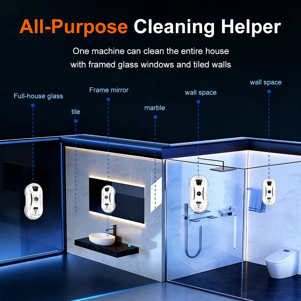 PuRuiKai PRK-N361 Window Cleaning Robot | 5600Pa Suction & Remote Control