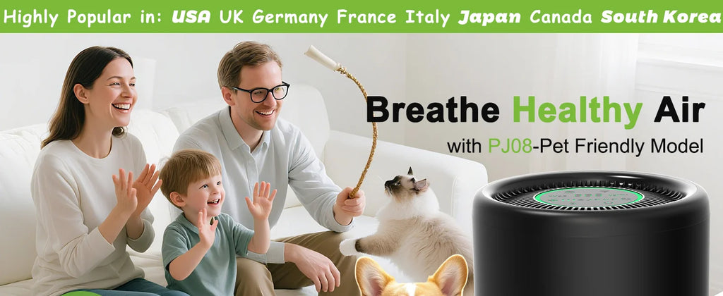 Smart WiFi Air Purifier – H13 HEPA, App & Alexa Control, PM2.5 Monitor | Pet & Home