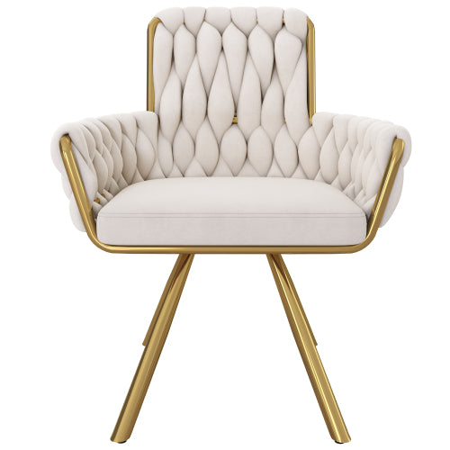 Luxury Velvet Dining Chair with Gold Legs