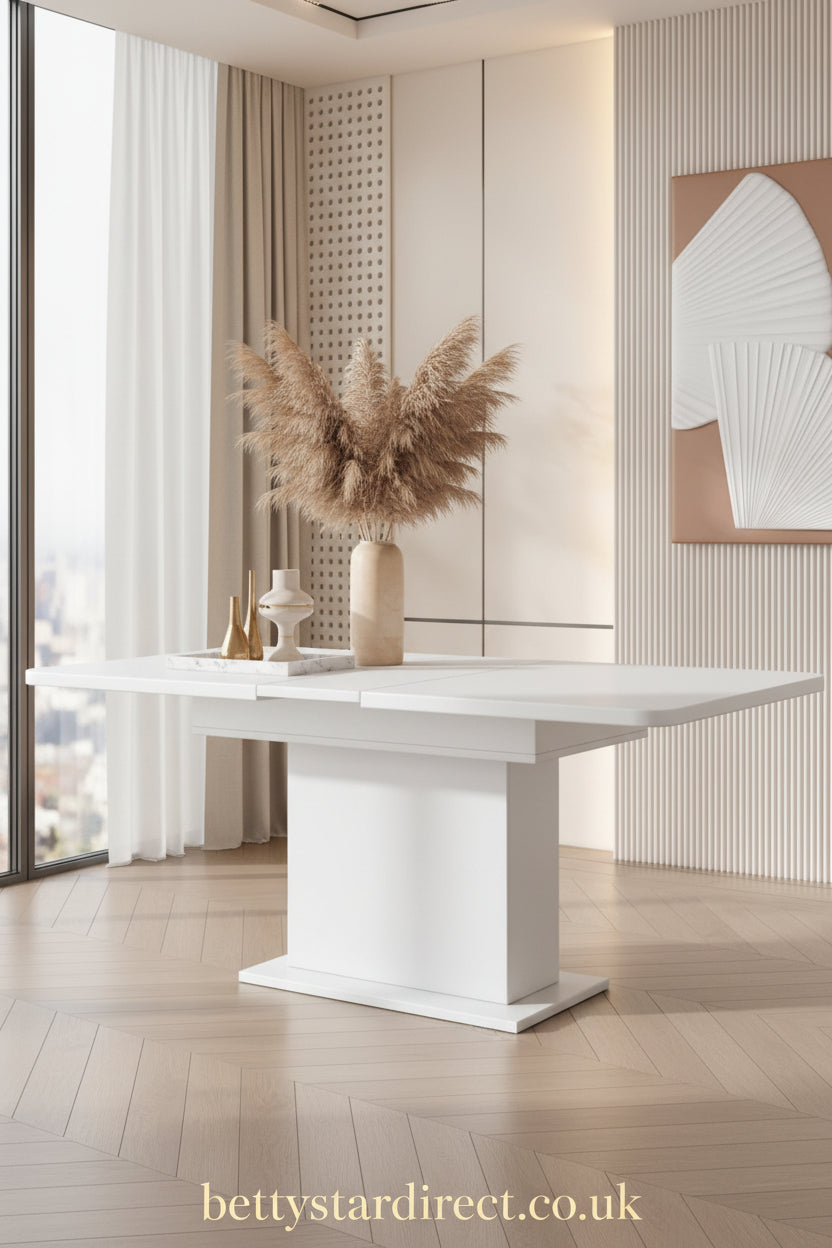 Modern Extendable Dining Table with Storage