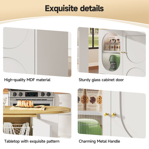Luxury Rotating Bar Table with Storage