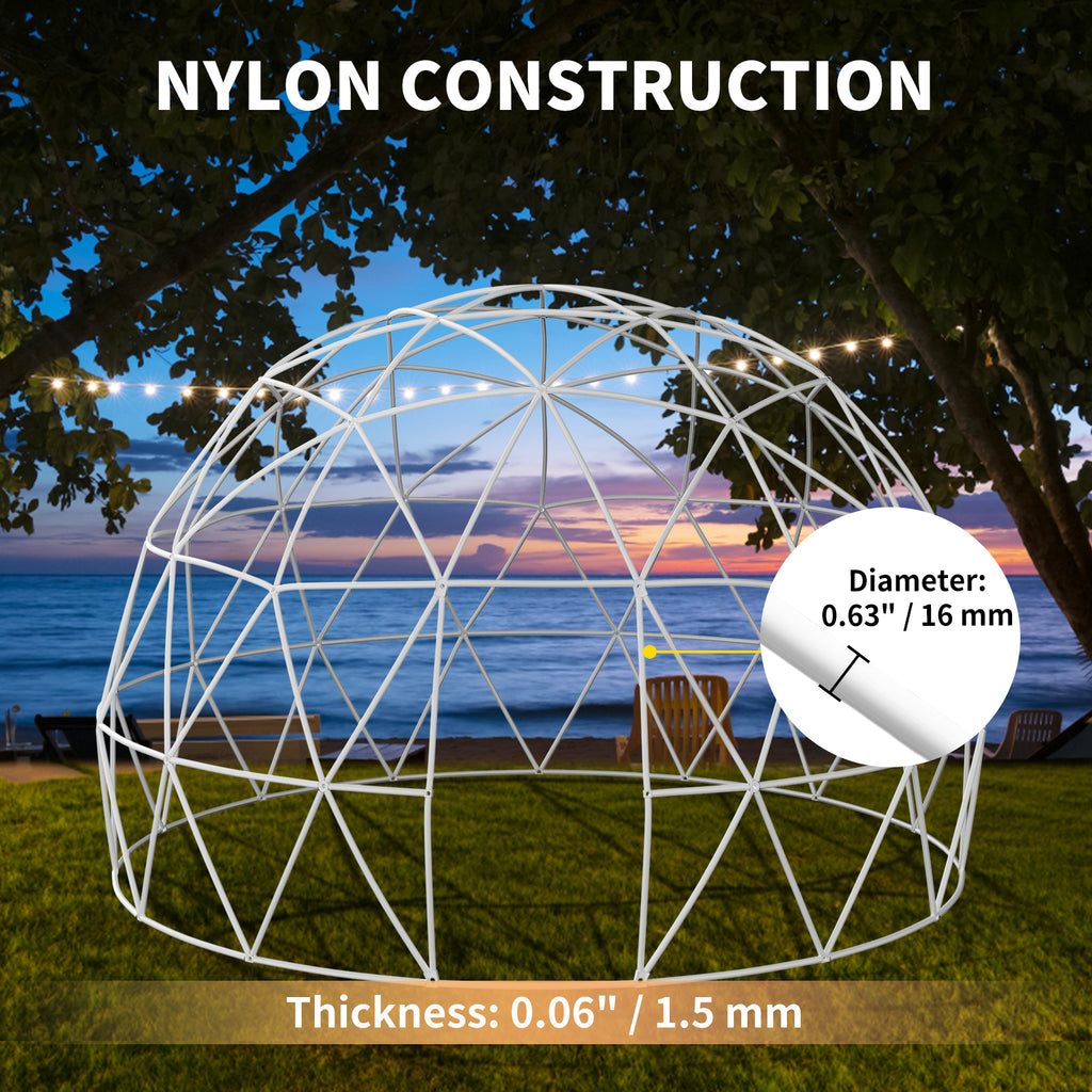 9.5ft Bubble Tent Garden Igloo Dome with LED PVC Cover