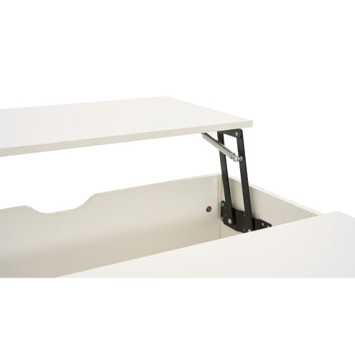 Modern Lift-Top Coffee Table with Hidden Storage & Drawer