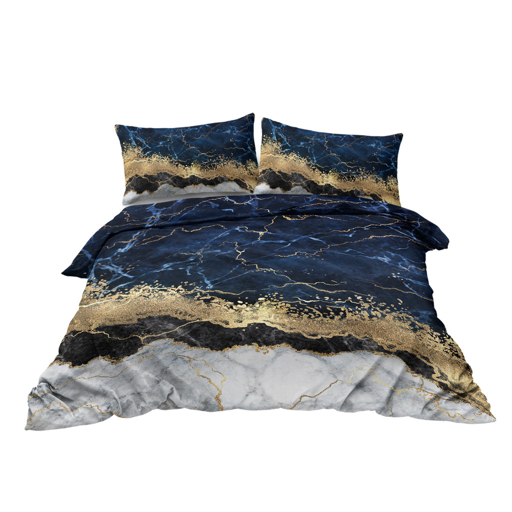 Marble Effect Luxury Bedding Set