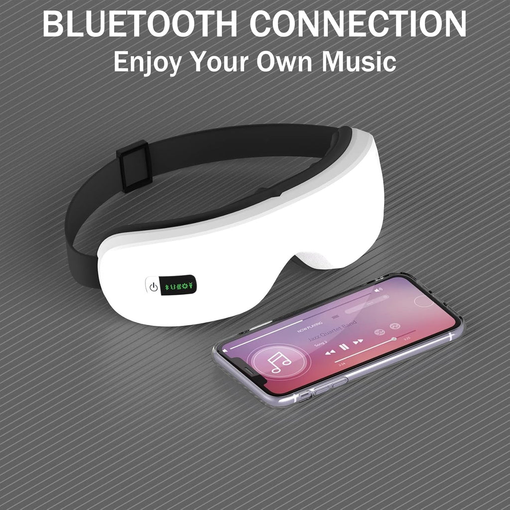 Luxury Smart Eye Massager with Heat & Bluetooth Music