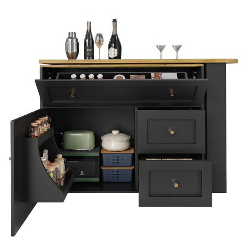 Luxury Extendable Bar Table with Storage