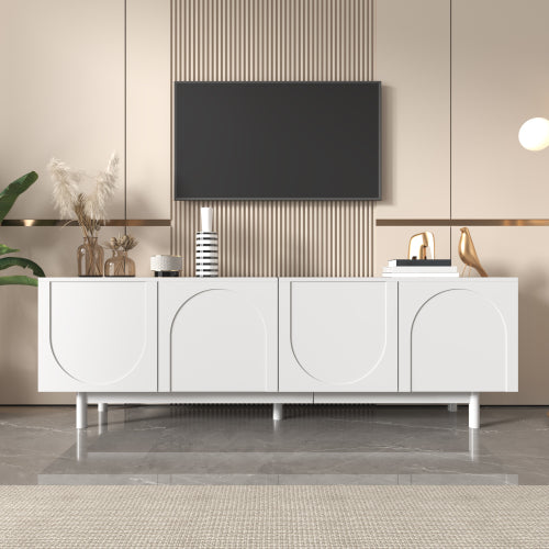 Luxury Modern TV Cabinet with Adjustable Shelves
