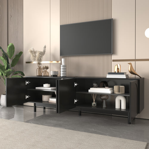 Luxury Modern TV Cabinet with Adjustable Shelves