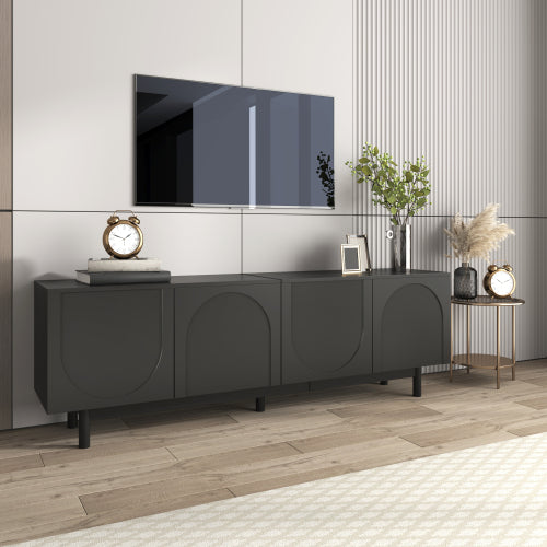 Luxury Modern TV Cabinet with Adjustable Shelves