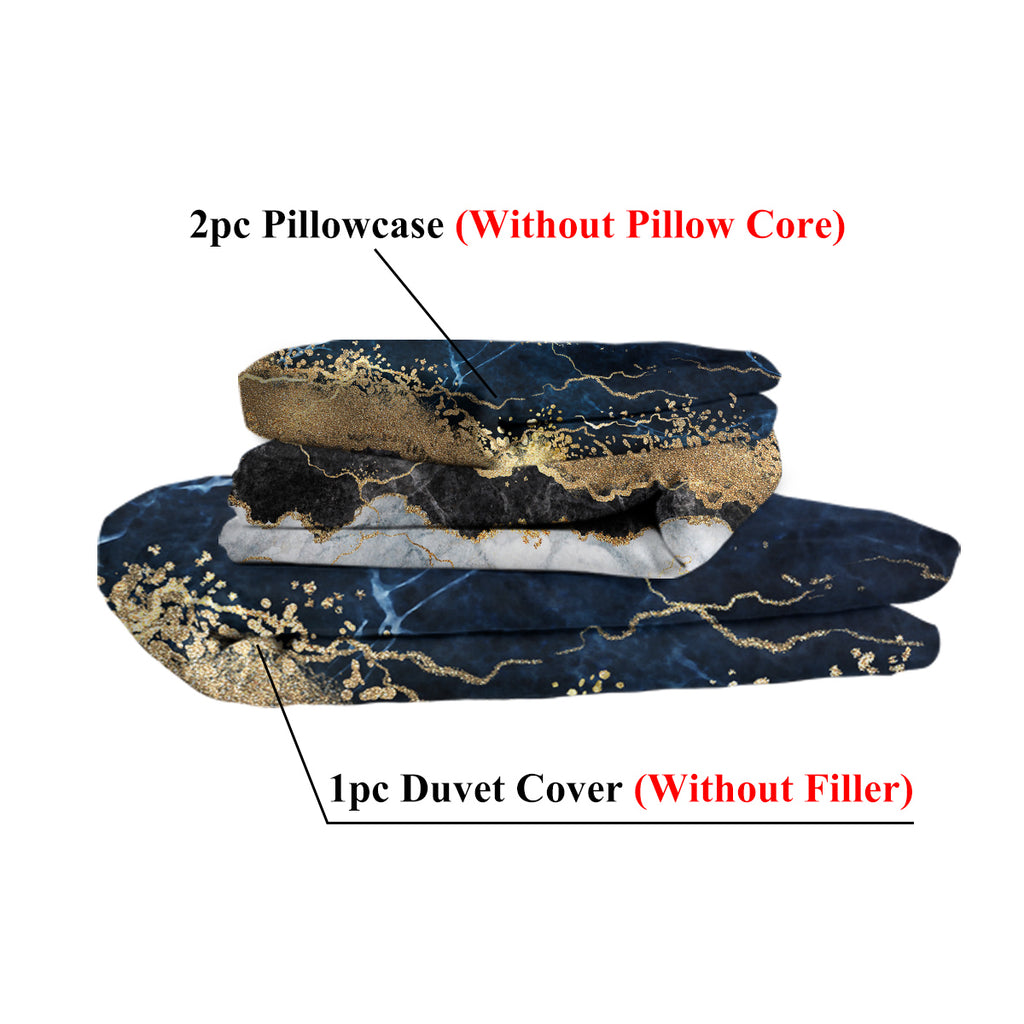 Marble Effect Luxury Bedding Set