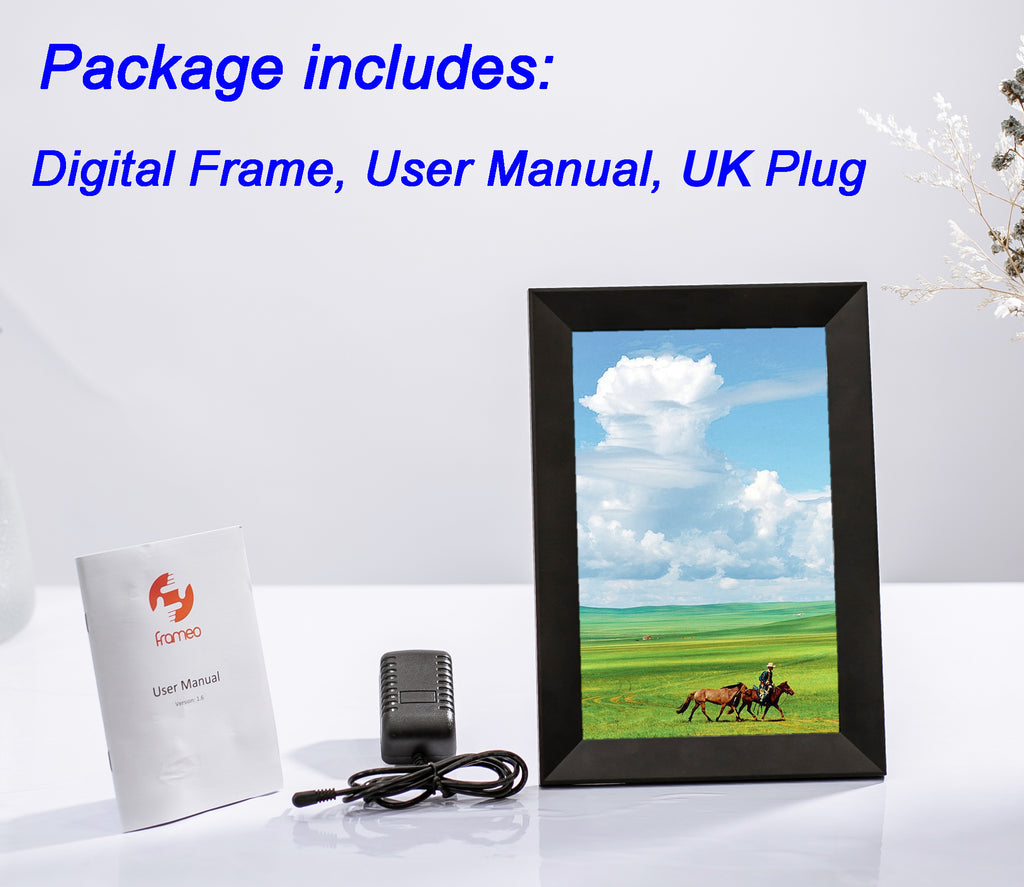 Smart WiFi Digital Photo Frame 10.1" IPS Touchscreen 16GB