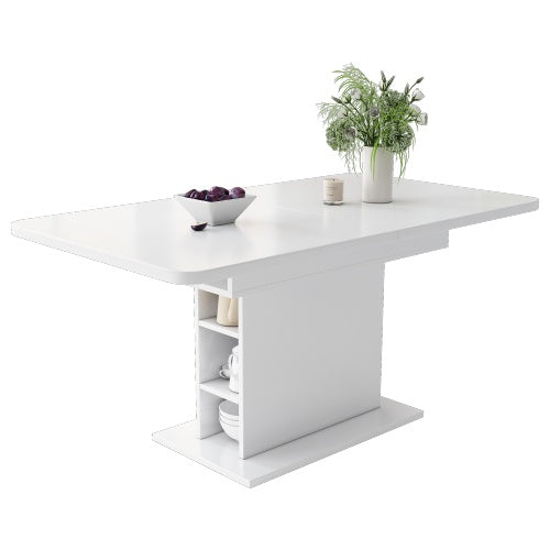 Modern Extendable Dining Table with Storage
