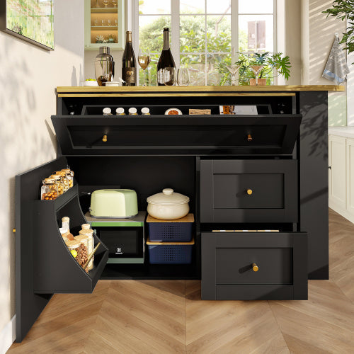 Luxury Extendable Bar Table with Storage