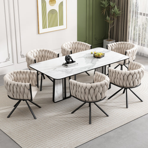 Luxury Velvet Dining Chair Set