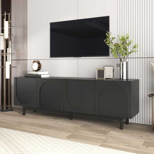 Luxury Modern TV Cabinet with Adjustable Shelves