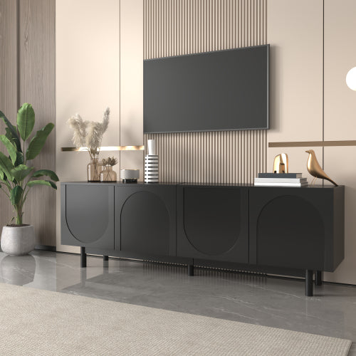 Luxury Modern TV Cabinet with Adjustable Shelves
