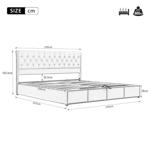 Modern Ottoman Storage Bed