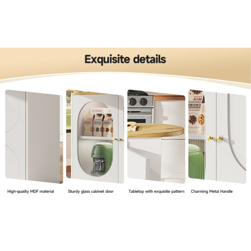 Luxury Rotating Bar Table with Storage