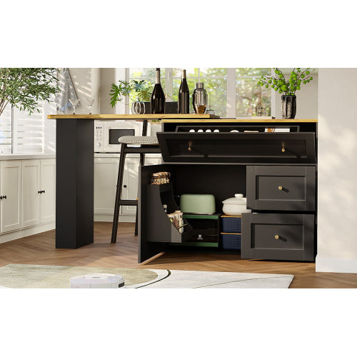 Luxury Extendable Bar Table with Storage